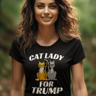 CAT LADY FOR TRUMP 2024 T-SHIRTS