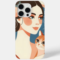 Cat Lady Graphic Illustration