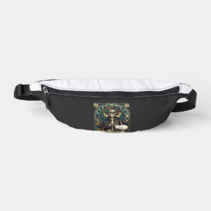 Cat Lady Haloween Skeleton Floral Moon Compass Bum Bags