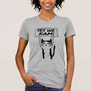 Cat Lady Harris ,Yes We Kam Kamala For President T-Shirt