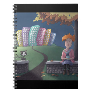 Cat Lady in the park Notebook
