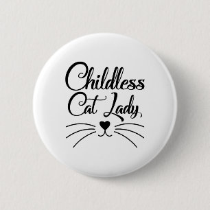 Cat Lady Is Voting Kamala Harris Usa Election 2024 6 Cm Round Badge