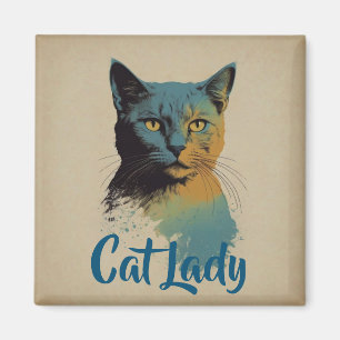 Cat Lady Magnet