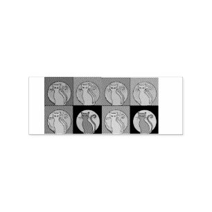 Cat Lady Multi Cats Sitting Thunder_Cove Rubber Stamp