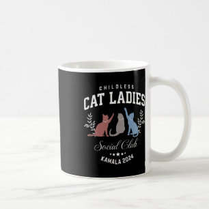 Cat Lady Social Club Kamala-harris President 2024 Coffee Mug