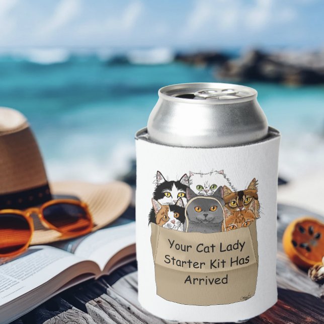 Cat Lady Starter Kit Can Cooler (Creator Uploaded)