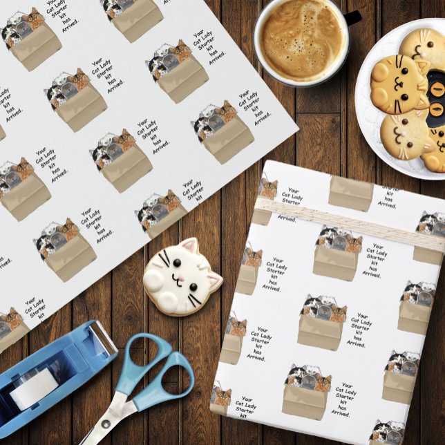 Cat Lady Starter Kit Wrapping Paper (Creator Uploaded)