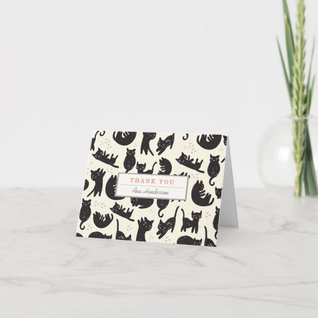 Cat Lady Thank You Card (Front)