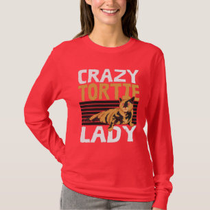Cat Lady Tortie Hairless Feline Mum T-Shirt