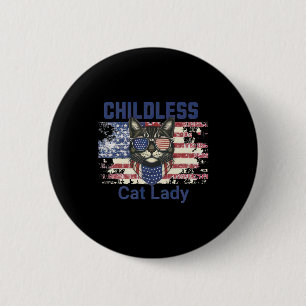 Cat Lady Votes For Women 6 Cm Round Badge