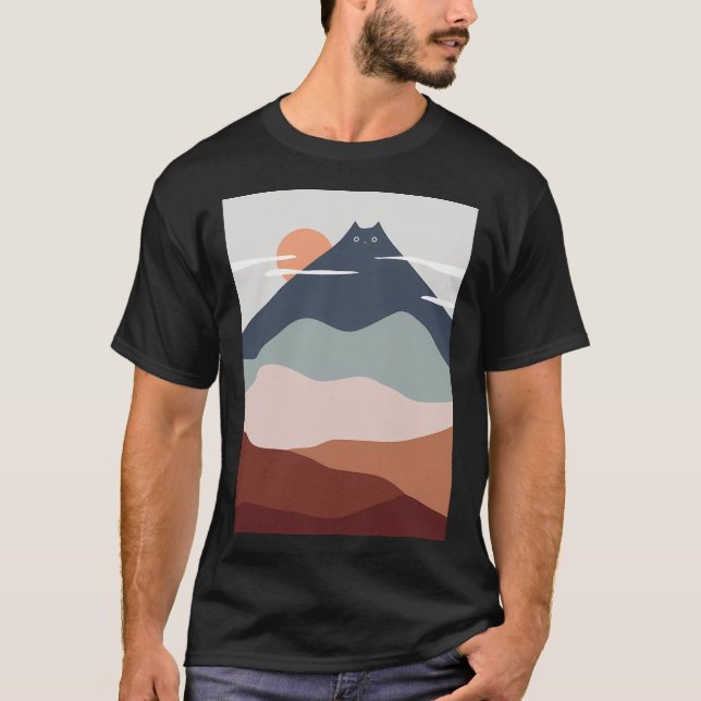 Cat Landscape 21 T-Shirt (Front)