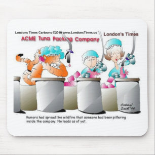 Cat Larceny Funny Cards Mugs Tees & Gifts Mouse Pad