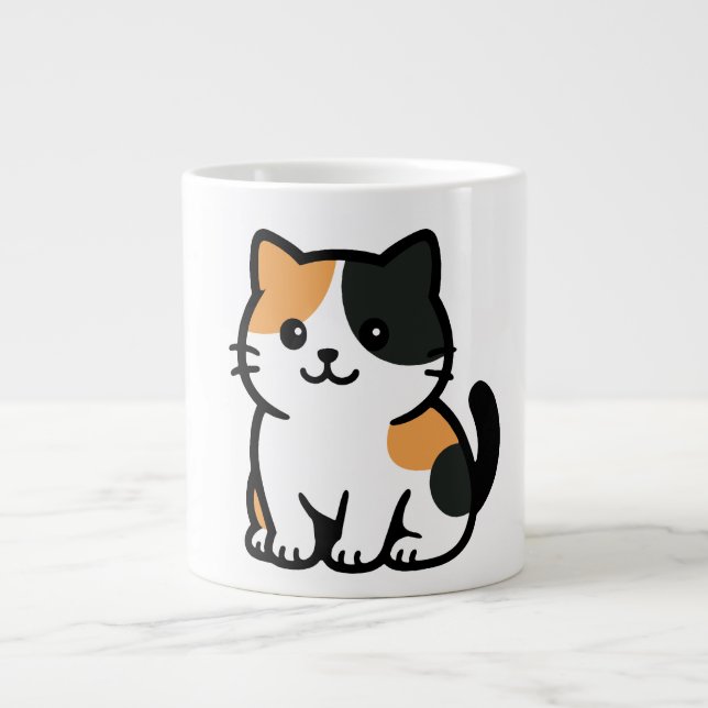cat large coffee mug (Front)