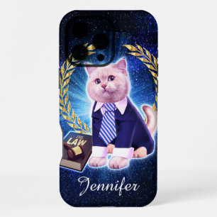 Cat lawyer in space                                iPhone 16 pro max case