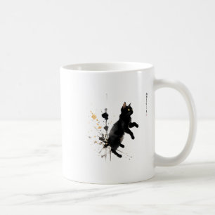 Cat Leap Sticker  Coffee Mug