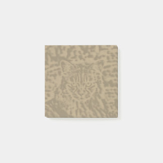 Cat leopard print 3 x 3 post-it notes