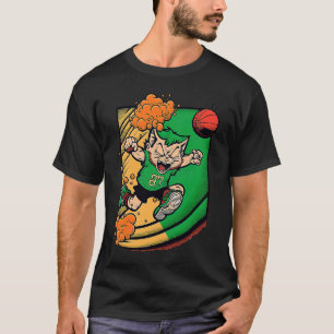 Cat Leprechaun Basketball  St Patricks Day Sports T-Shirt