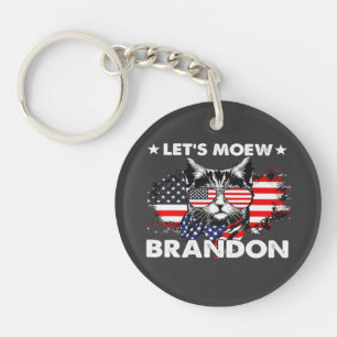 Cat Lets Meow Key Ring