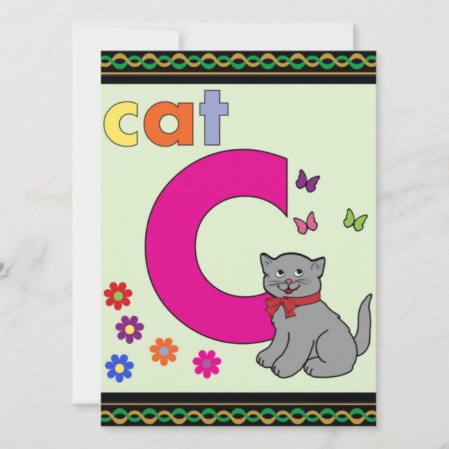 Cat Letter C (Front)