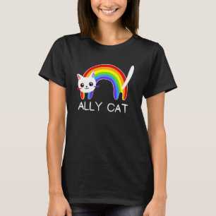 Cat Lgbt Rainbow Flag Gay Pride Month T-Shirt