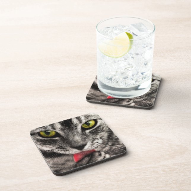 Cat Lick Coaster (Right Side)