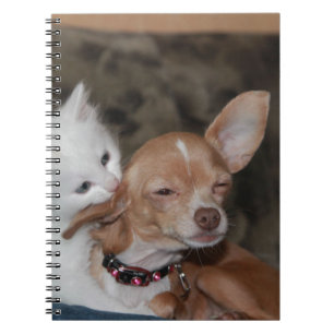 Cat licking Dog Notebook