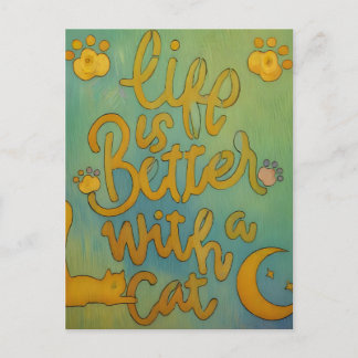 Cat Life  Postcard
