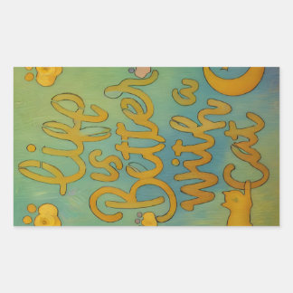 Cat Life  Rectangular Sticker