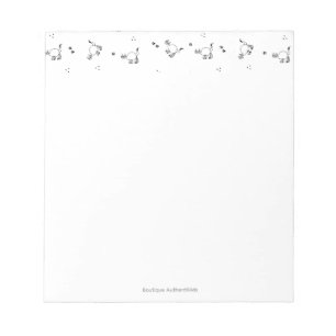 Cat Line Art Notepad