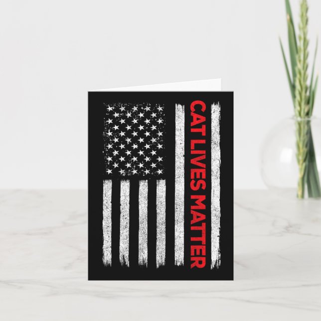 Cat Lives Problem Trump 2024  Card (Front)