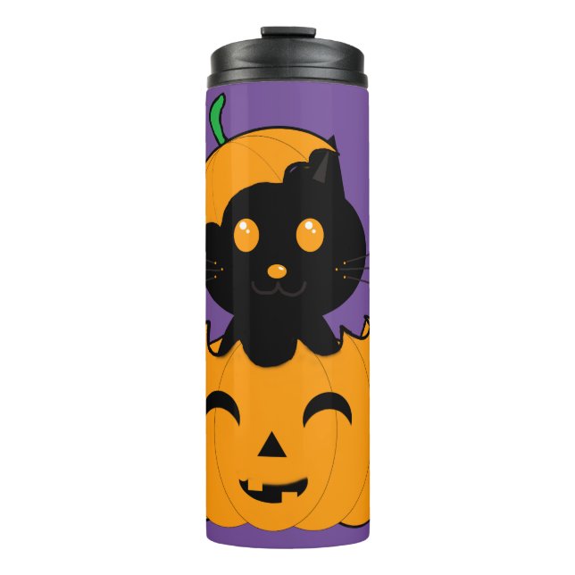 Cat-lloween Thermal Tumbler (Front)