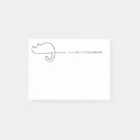 Cat Loaf Sketch Procrastinator Notepad
