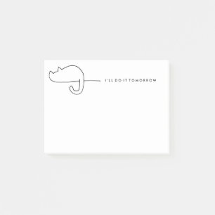 Cat Loaf Sketch Procrastinator Notepad