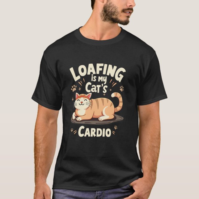 Cat Loafing Funny Kitty Bread Pose Cute Feline Lov T-Shirt (Front)