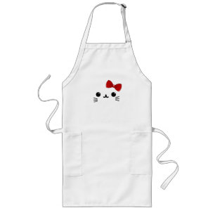 cat long apron