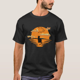 Cat looking at sunset T-Shirt