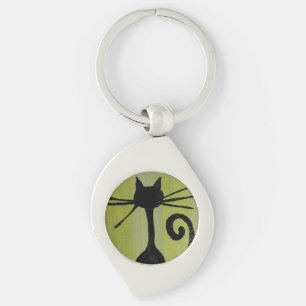 CAT LOVE ARTISTIC GIFT  KEY RING