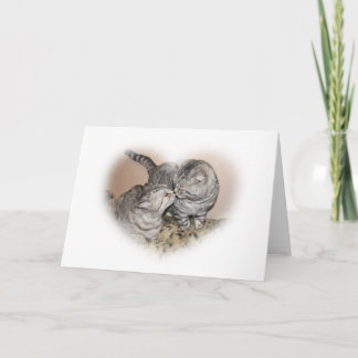 Cat love Greeting card