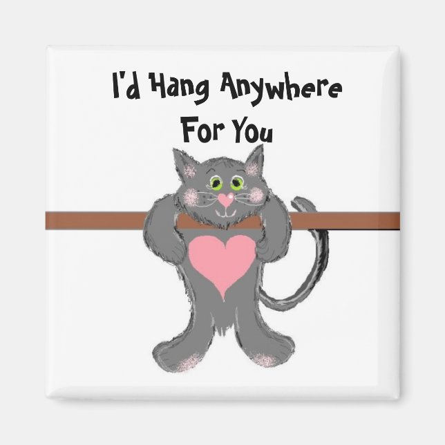 Cat Love Humour Magnet (Front)