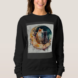 Cat Love Moon Sweatshirt