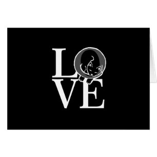 Cat Love on Black Decor