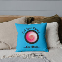Cat Love Purest Personalised Funny Quote Sky Blue