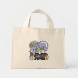 Cat Lover 2nd Birthday Tshirts and Gifts Mini Tote Bag