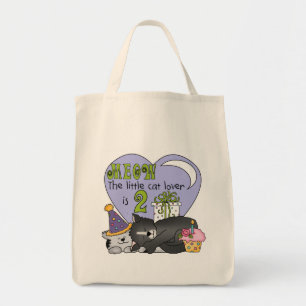 Cat Lover 2nd Birthday Tshirts and Gifts Tote Bag