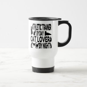 Cat Lover Athletic Trainer Travel Mug