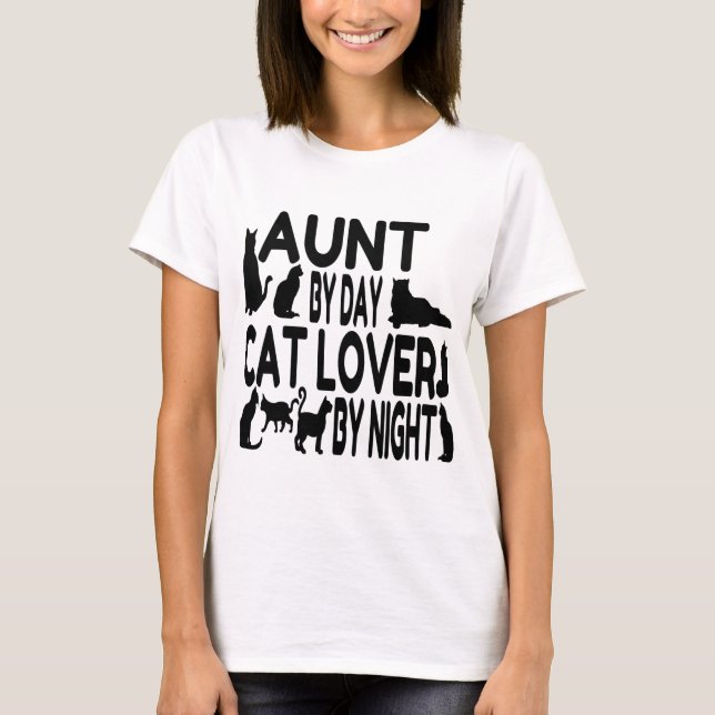 Cat Lover Aunt T-Shirt (Front)