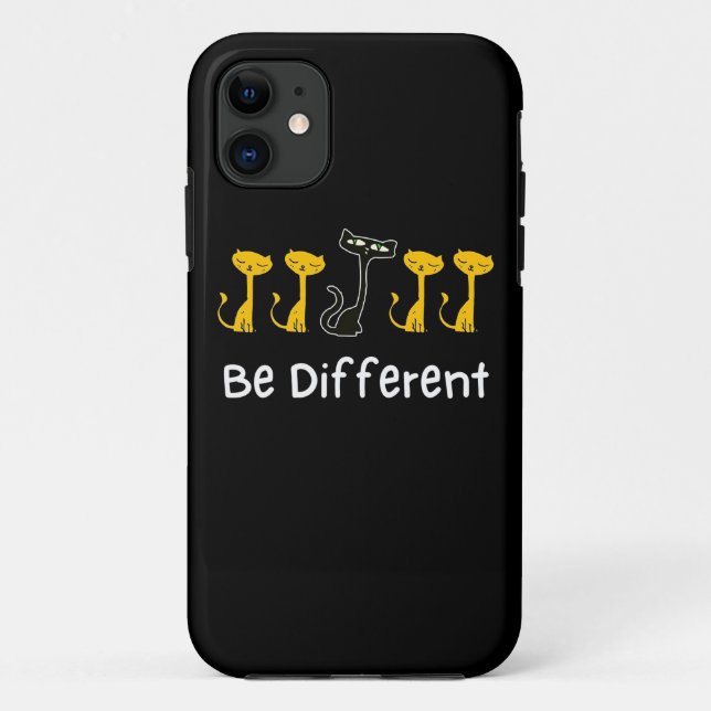Cat Lover Be Different Case-Mate iPhone Case (Back)