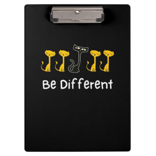 Cat Lover Be Different Clipboard