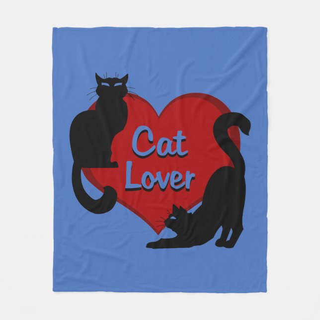 Cat Lover Blanket Le Chat Blankets Bedding Decor (Front)