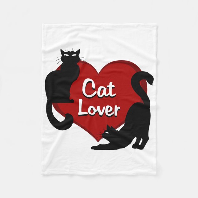 Cat Lover Blanket Le Chat Blankets Bedding Decor (Front)